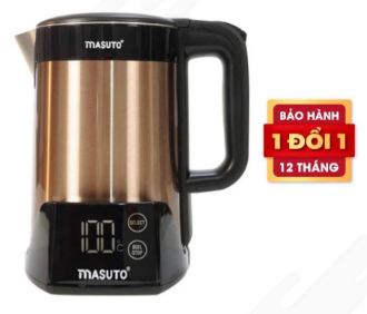 Ấm siêu tốc thông minh 2 lớp Masuto công nghệ Nhật Bản dung tích 1,5L new 2022 - GS-EK15