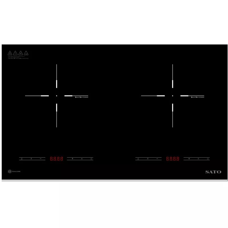 Bếp điện từ đôi Sato SIH265 N1.3, bảo hành 36 tháng, 9 mức công suất nấu