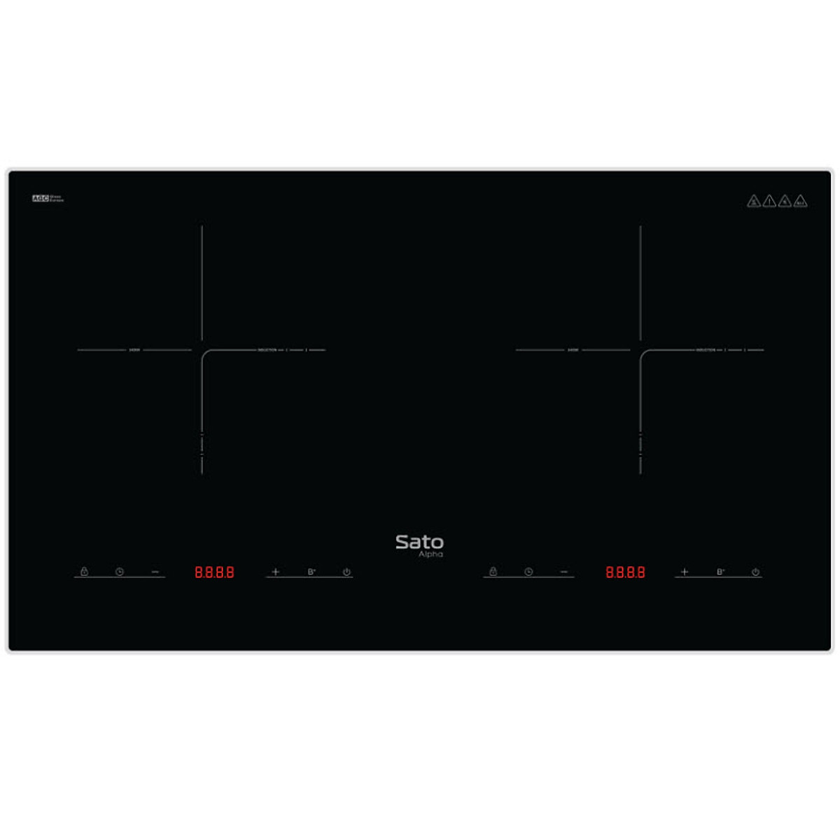 Bếp điện từ đôi thông minh SatoAlpha SIH189 N1 (A) - Hàng chính hãng