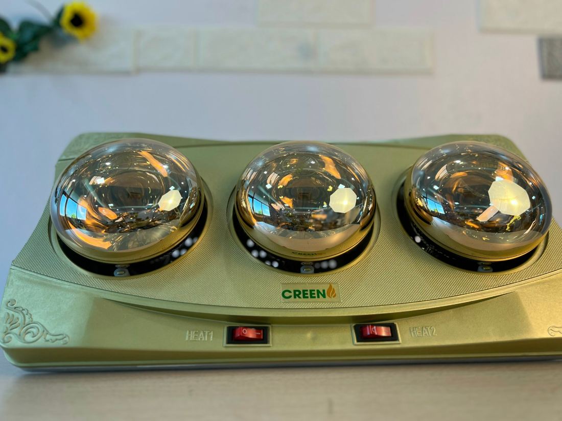 Đèn sưởi nhà tắm 3 bóng CREEN CR-03B, bảo hành 12 tháng