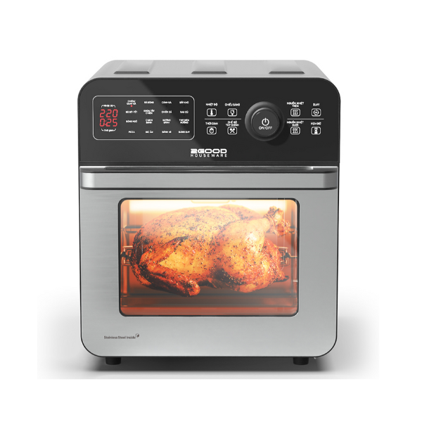 Nồi Chiên Không Dầu 2GOOD Vortex S-20, Lõi Inox 304BA bóng (14.5L) - Hàng Chính hãng