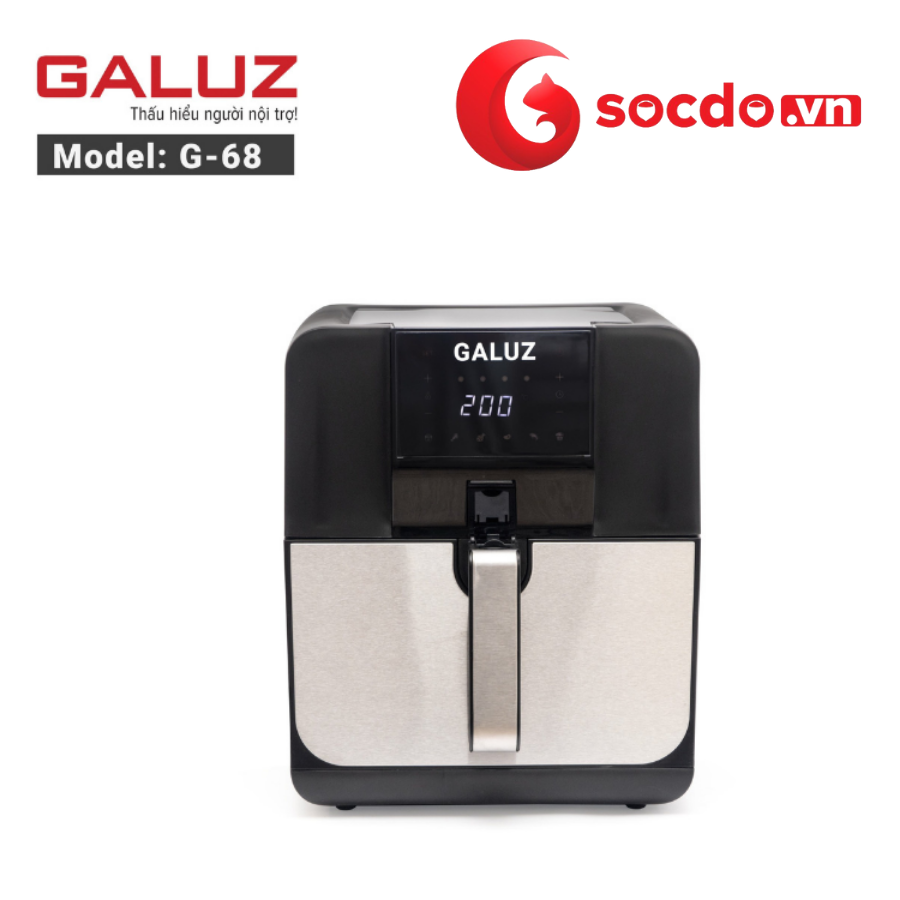 Nồi chiên không dầu  Điện Tử Galuz Model G-68 - Dung tích 5.5L 